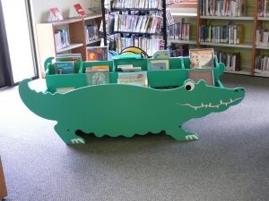 Alligator book holder