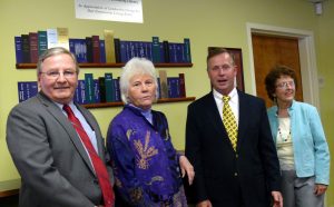 Board members posing for library photo
